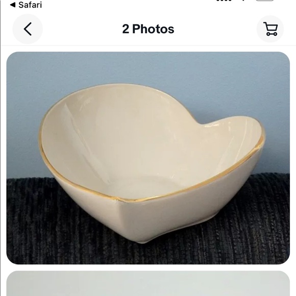 Authentic Lenox Heart Bowl - Picture 5 of 5